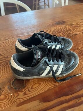 adidas Kids Black and White Samba Sneakers